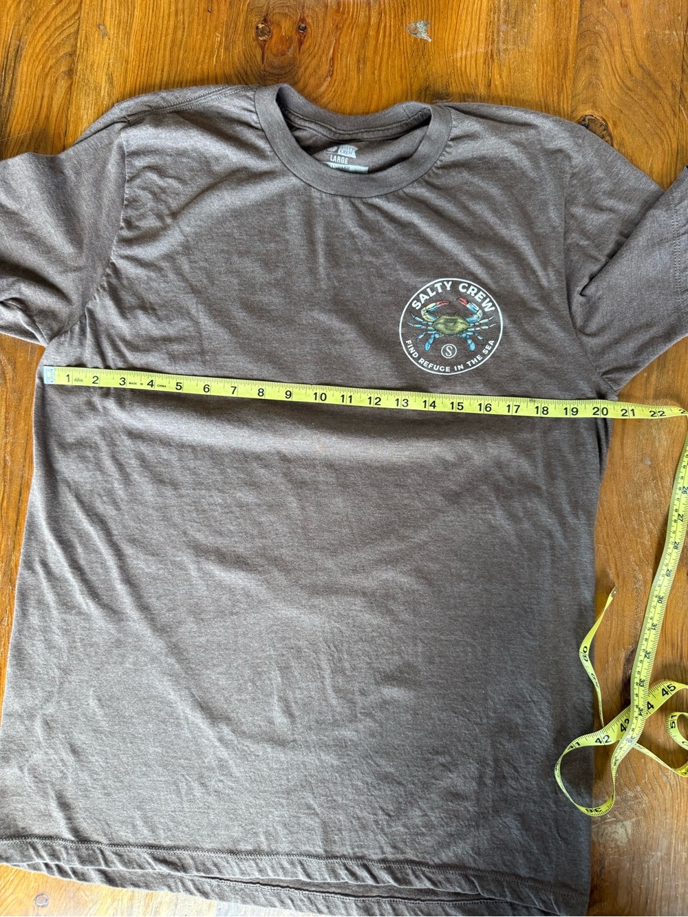 Men’s Salty Crew Heather Brown Graphic Tee - Picture 5 of 6